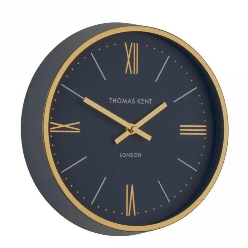 Thomas Kent Hampton 26cm Wall Clock - Navy Blue - Image 3