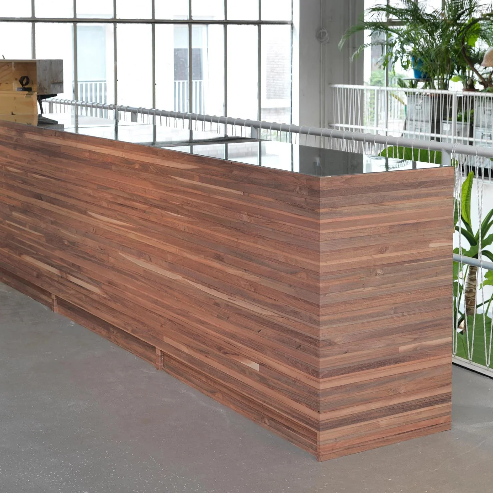 NLXL Timber Strips Wallpaper Teak On Teak - Image 4