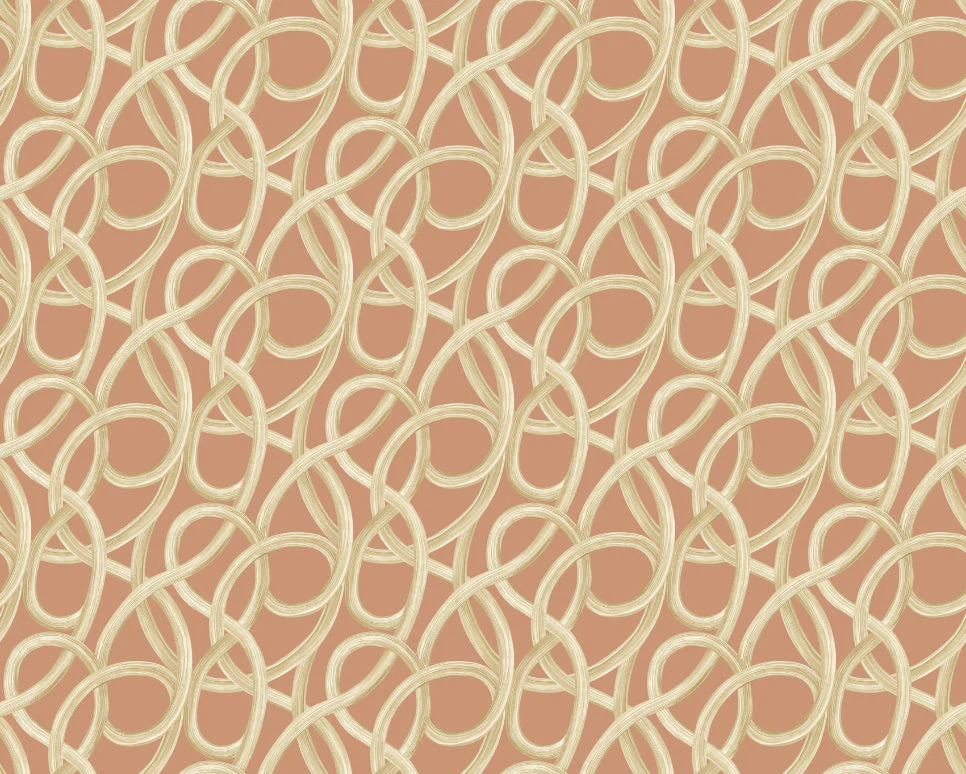 Ohpopsi Twisted Geo Wallpaper - Ginger - Image 3