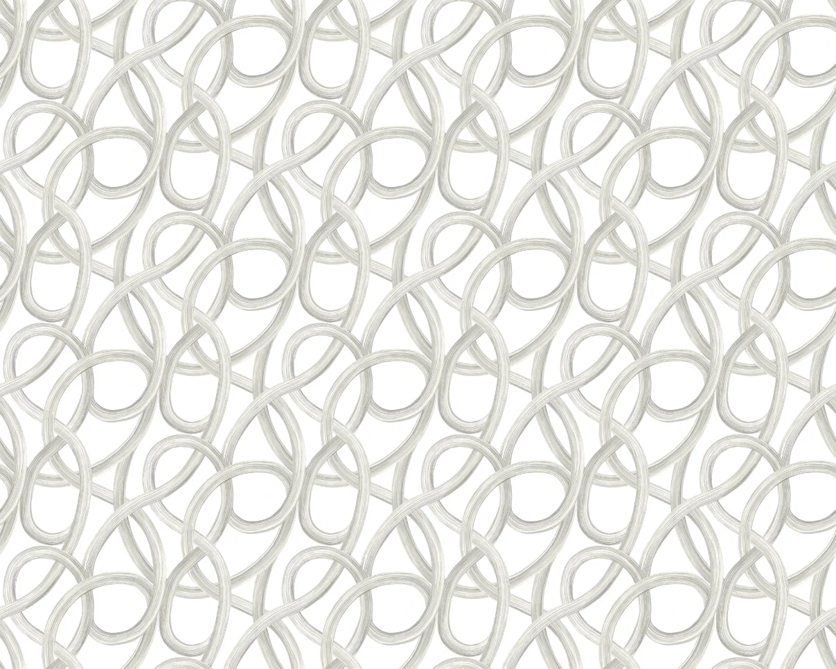 Ohpopsi Twisted Geo Wallpaper - Silver - Image 3