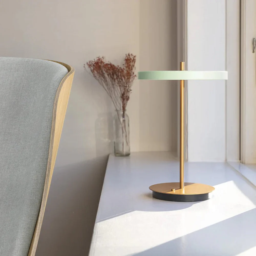 Umage Asteria Move Portable Table Lamp In Nuance Olive And Brass - Image 8