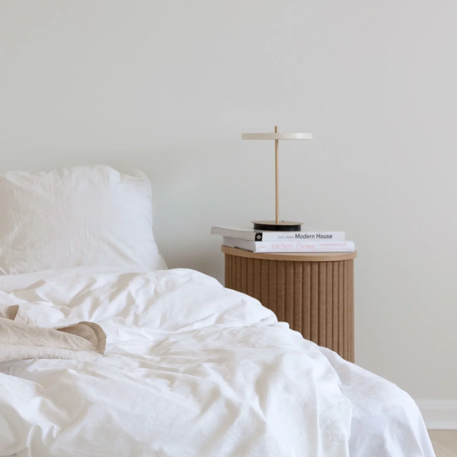 Umage Asteria Move Portable Table Lamp In Pearl White And Brass - Image 5