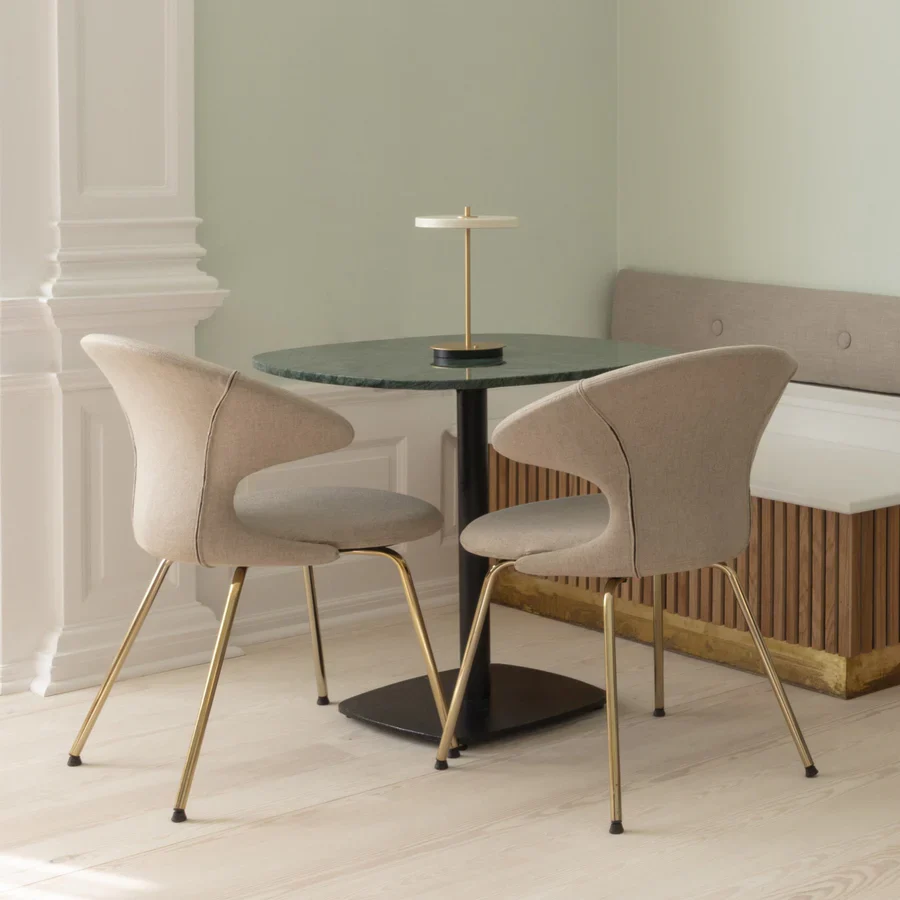 Umage Asteria Move Portable Table Lamp In Pearl White And Brass - Image 8