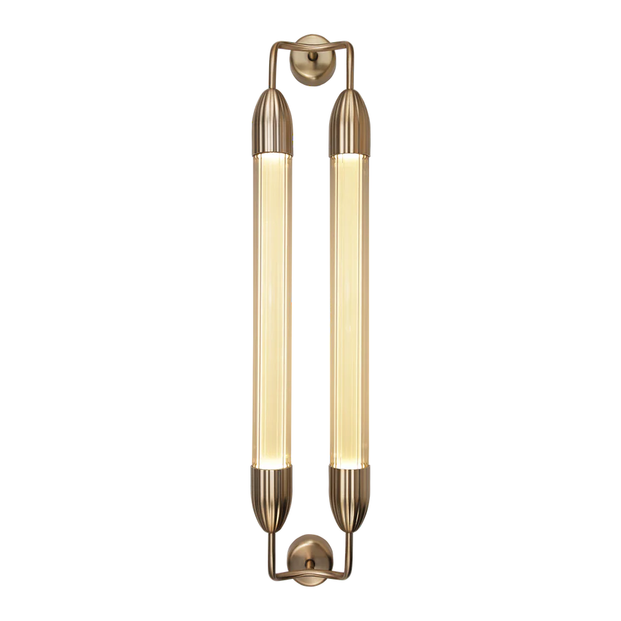 Umage Lemon Squeeze Long Double Wall Lamp In Plated Brass - Image 2