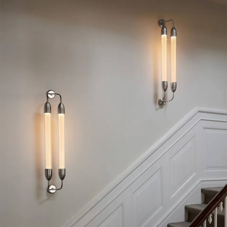 Umage Lemon Squeeze Long Double Wall Lamp In Polished Steel - Image 3