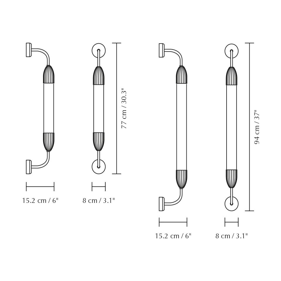 Umage Lemon Squeeze Long Single Wall Lamp In Polished Steel - Image 6