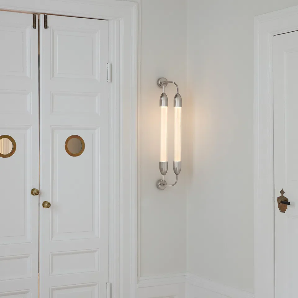Umage Lemon Squeeze Short Double Wall Lamp In Polished Steel - Image 3