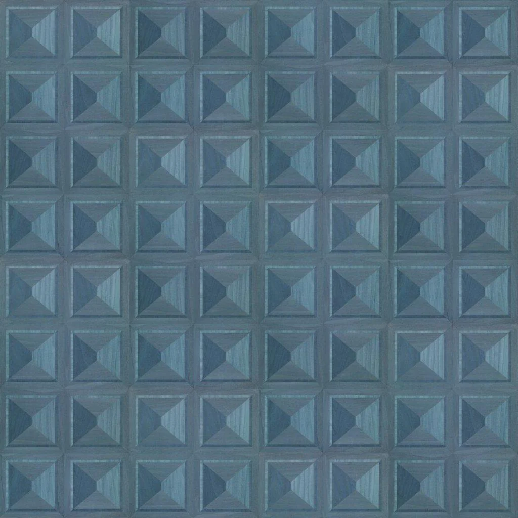 NLXL Marquetry Blue Wallpaper