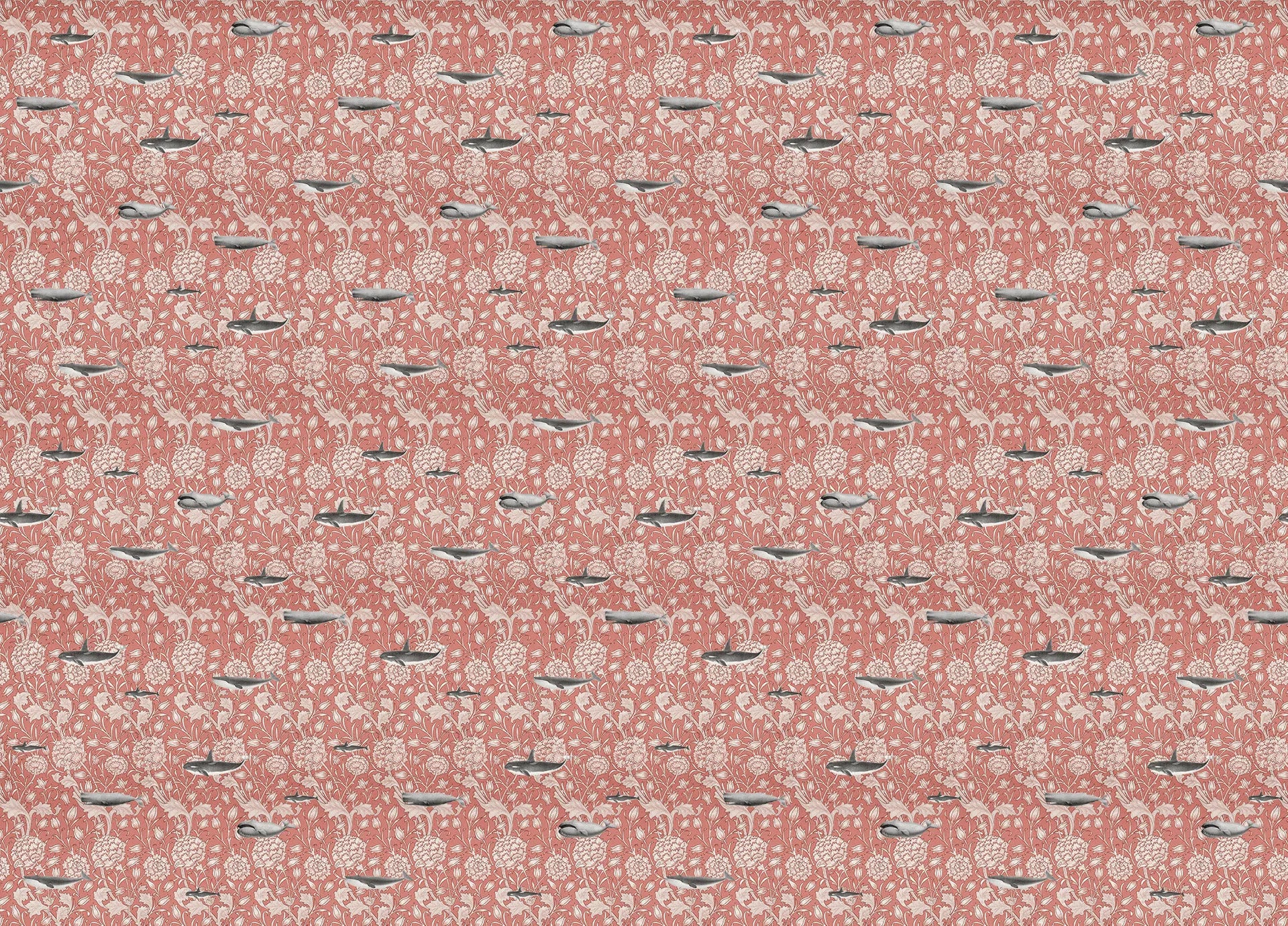 Creative Lab Amsterdam Whaliam Morris Coral Wallpaper Mural - Image 2