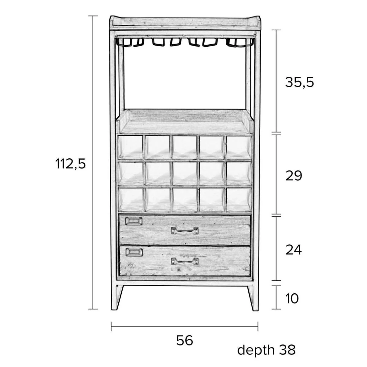White Label Living Cabinet Edgar - Image 11
