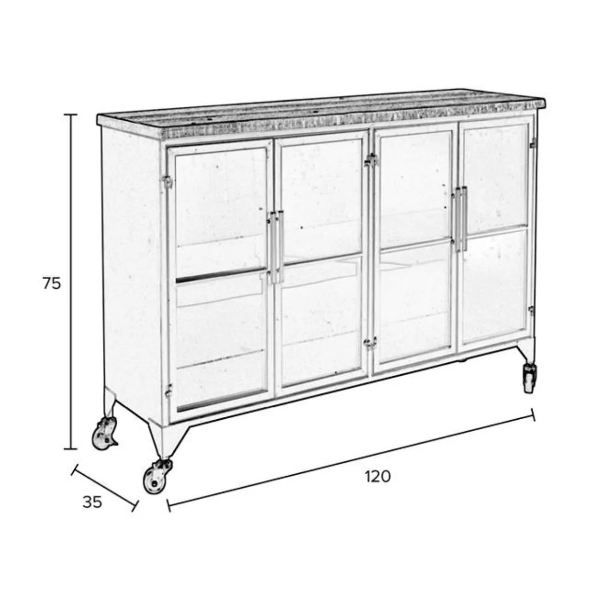 White Label Living Cabinet Ferre - Image 11