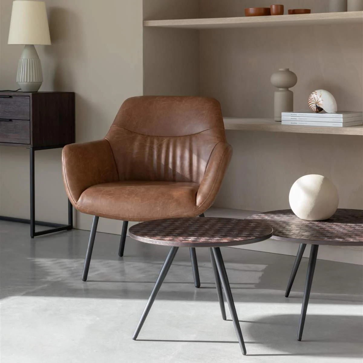 White Label Living Coffee + side table Webster set of 2 - Image 7