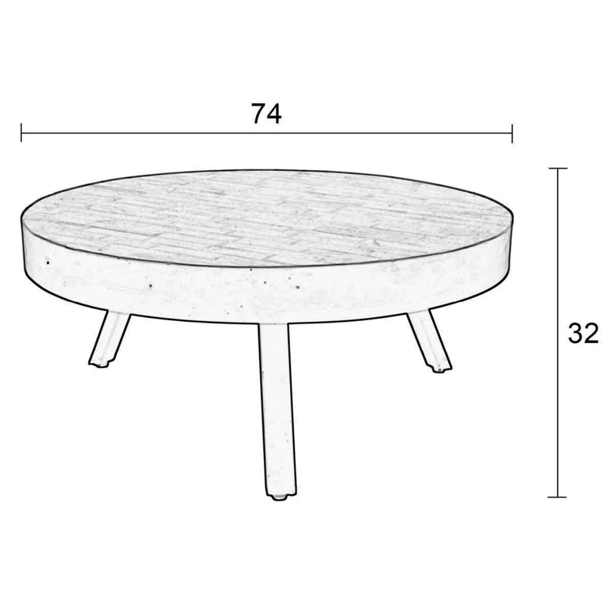 White Label Living Coffee Table Suri Large - Image 4