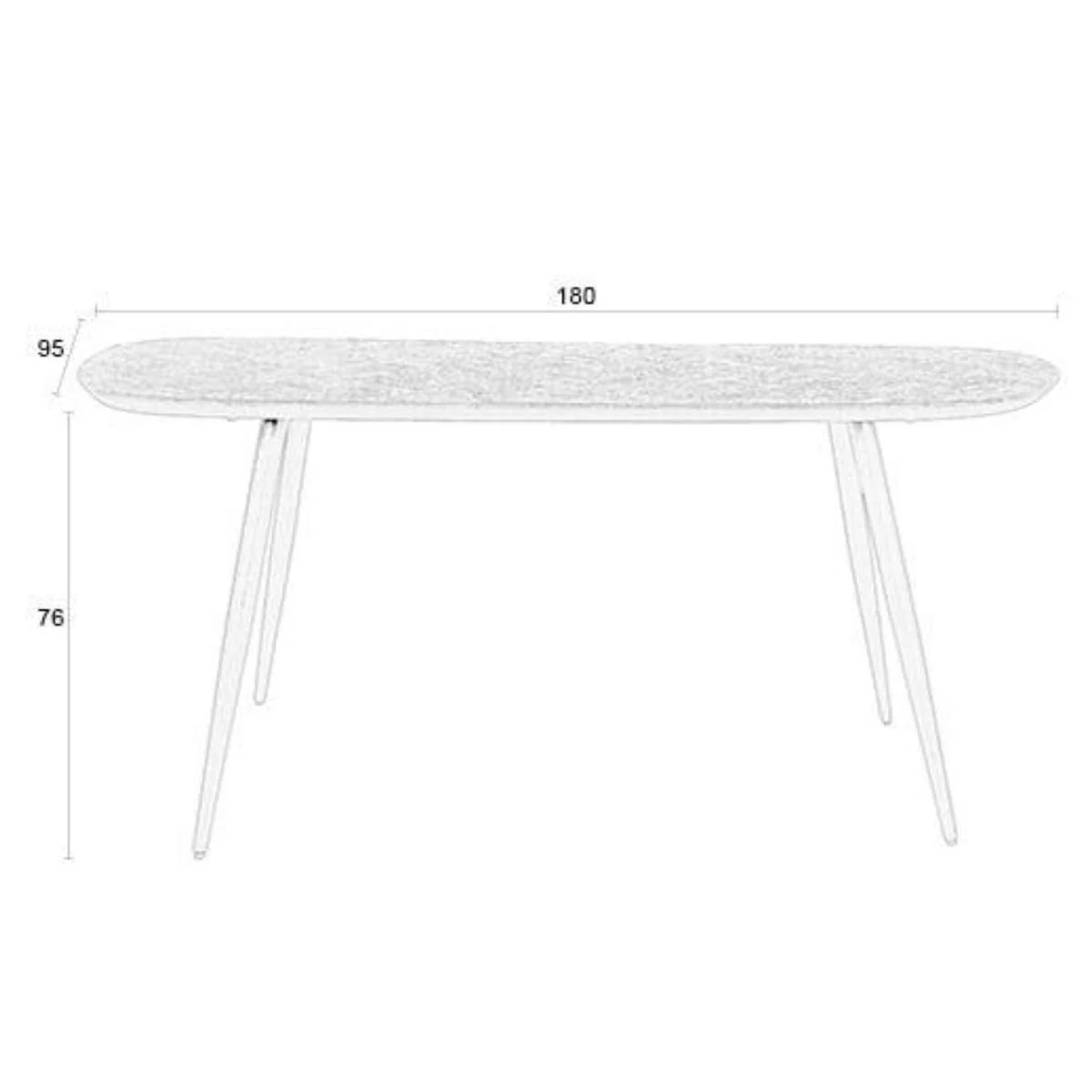 White Label Living Dining table Webster - Image 8