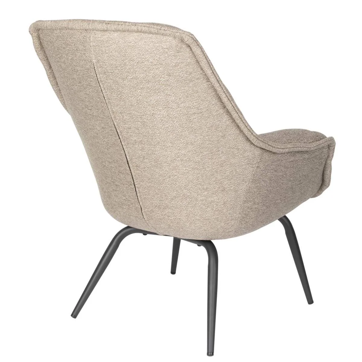 White Label Living Lounge Chair Comfortable Thomas Brown - Image 4