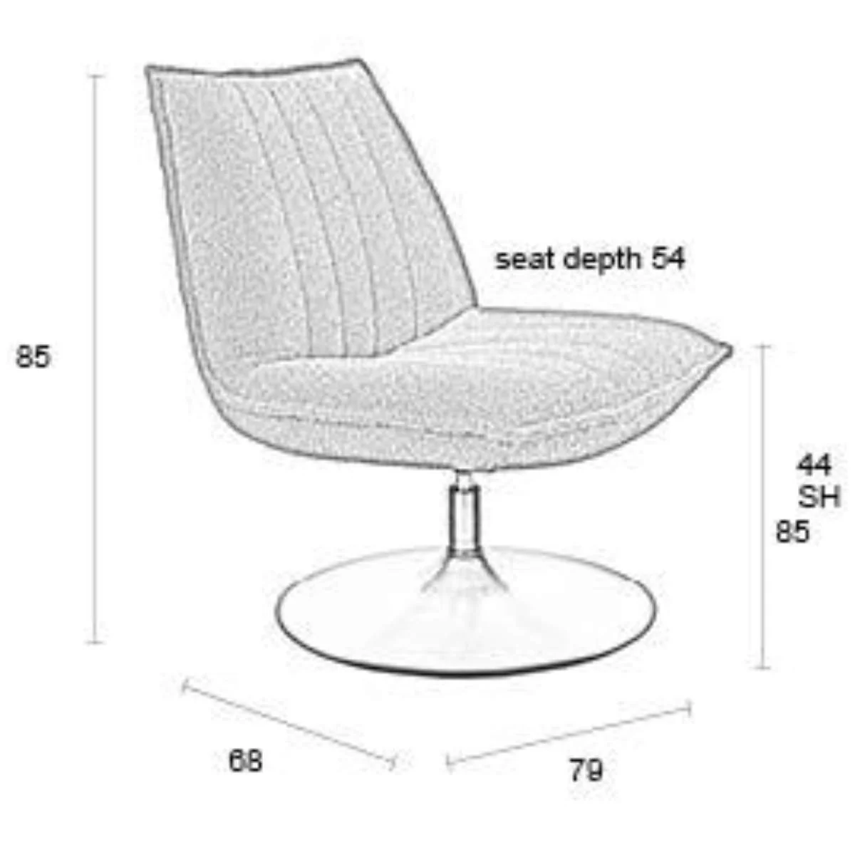 White Label Living Lounge Chair Jax - Image 20