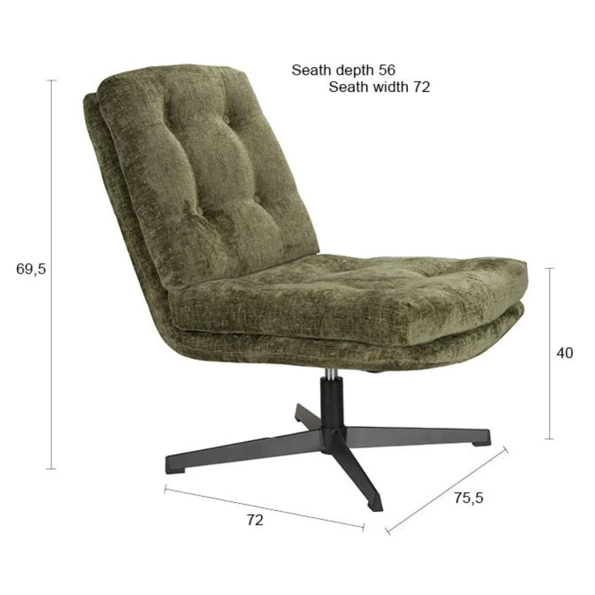 White Label Living Lounge Chair Kai - Image 21