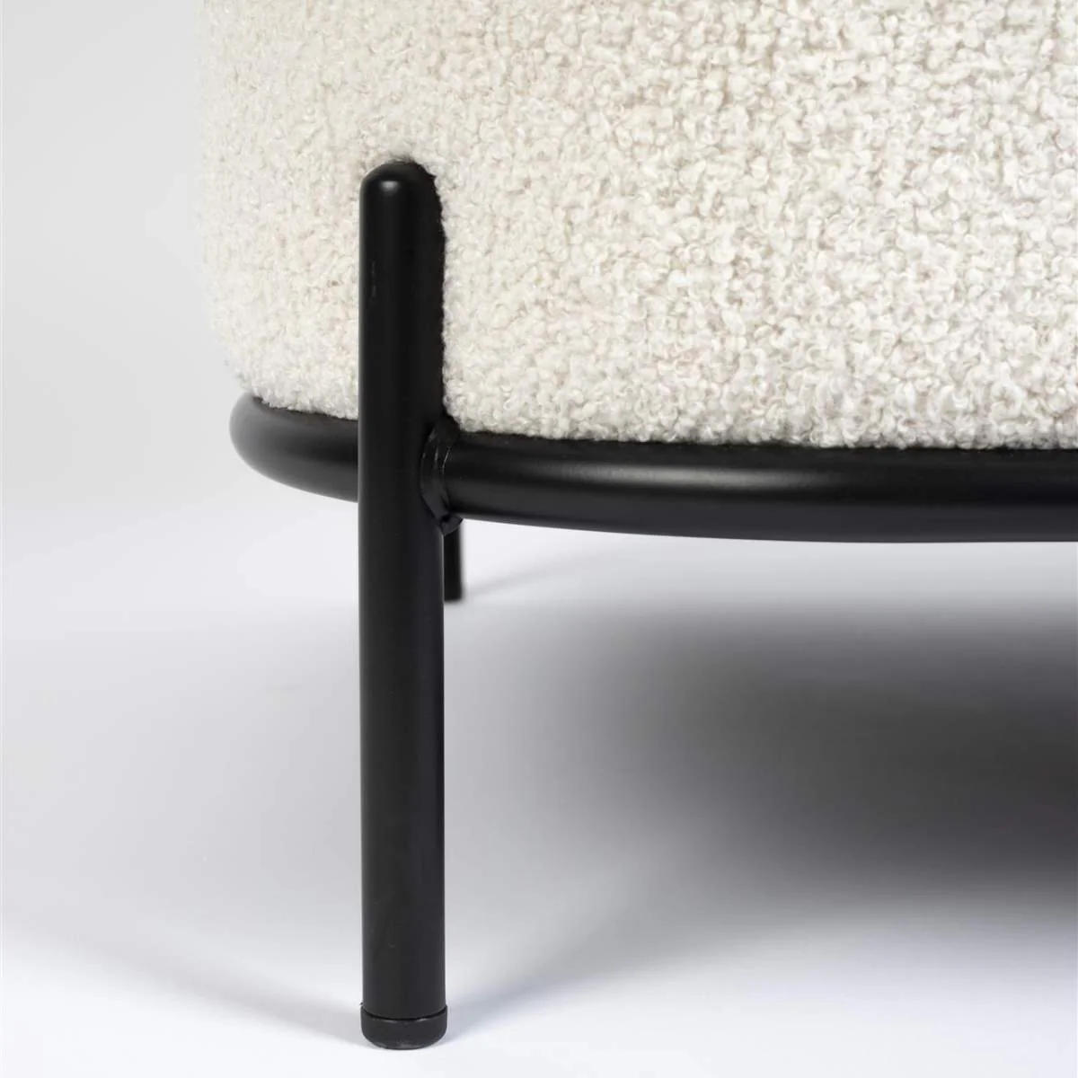 White Label Living Lounge Chair Polly Teddy Ivory - Image 8