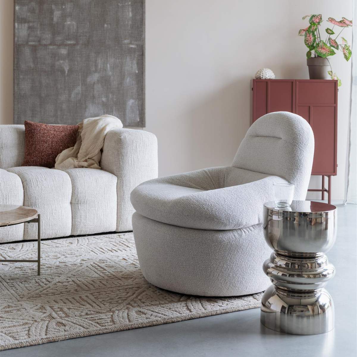 White Label Living Lounge Chair Velvoro - Image 13
