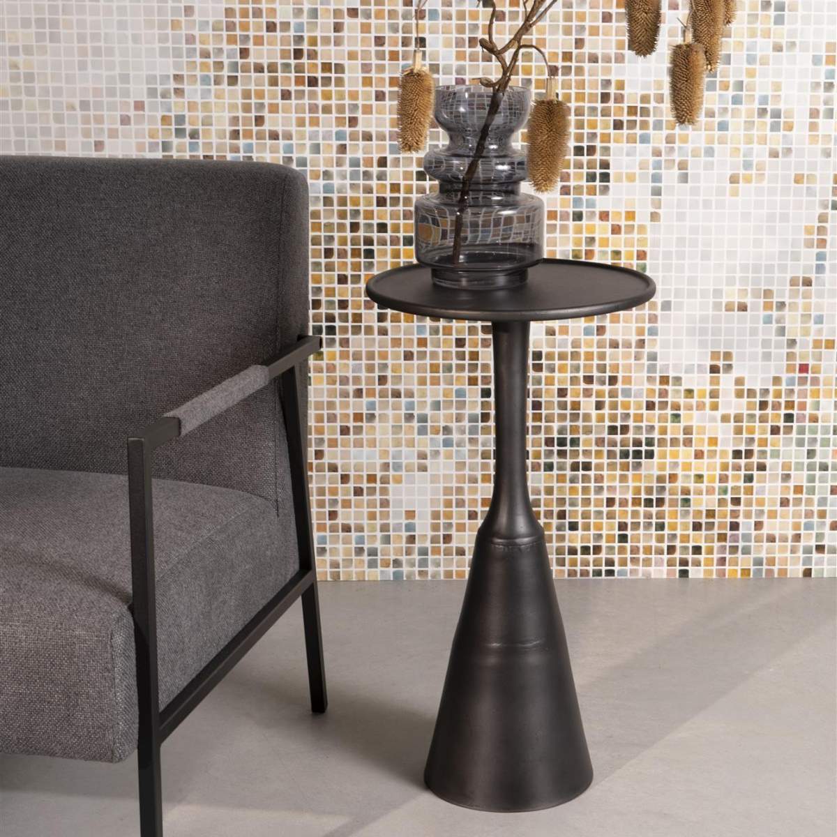 White Label Living Side Table Noah Antique - Image 10