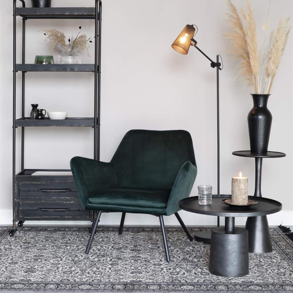 White Label Living Side Table Noah Antique - Image 12