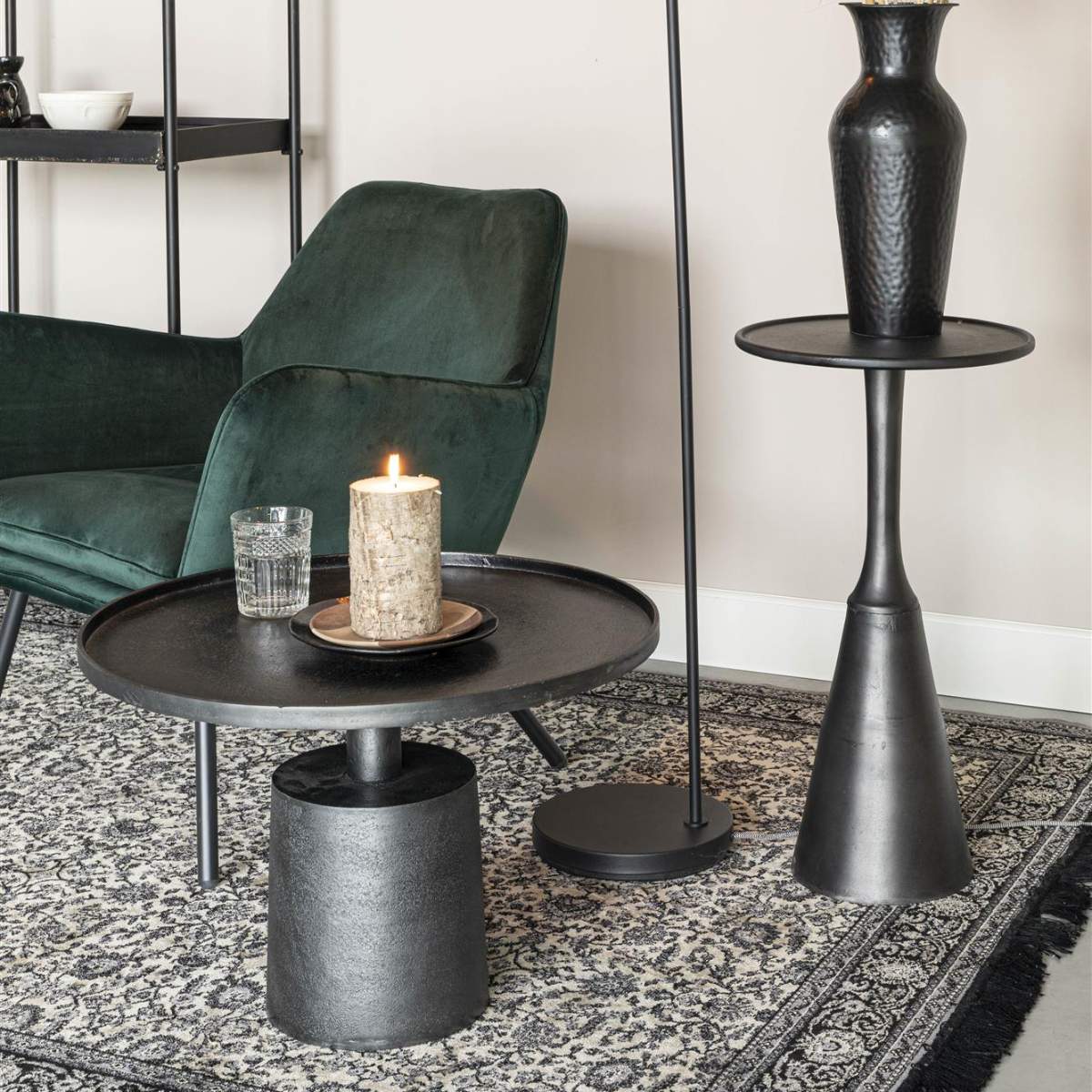 White Label Living Side Table Noah Antique - Image 13