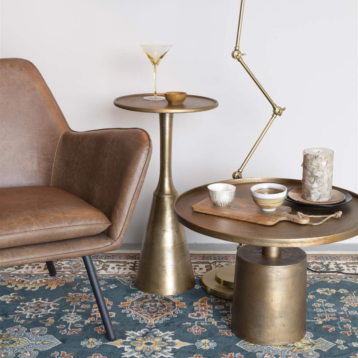White Label Living Side Table Noah Antique - Image 19