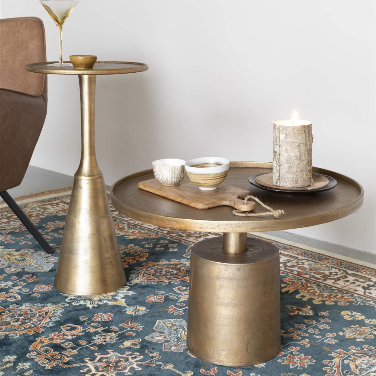 White Label Living Side Table Noah Antique - Image 21