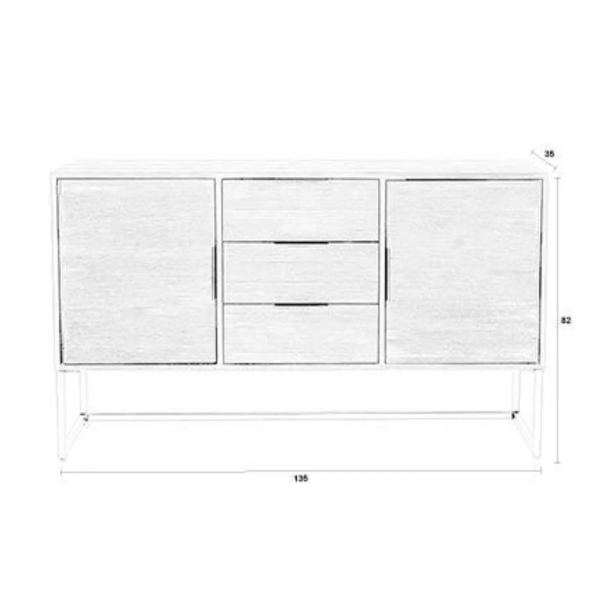 White Label Living Sideboard Webster high - Image 8