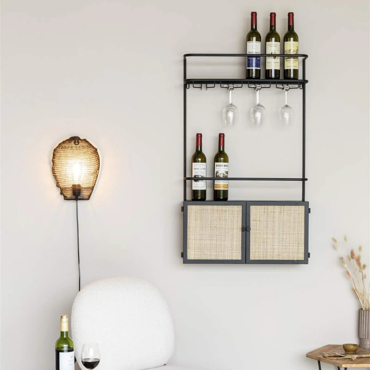 White Label Living Wall Wine Shelf Guuji - Image 10