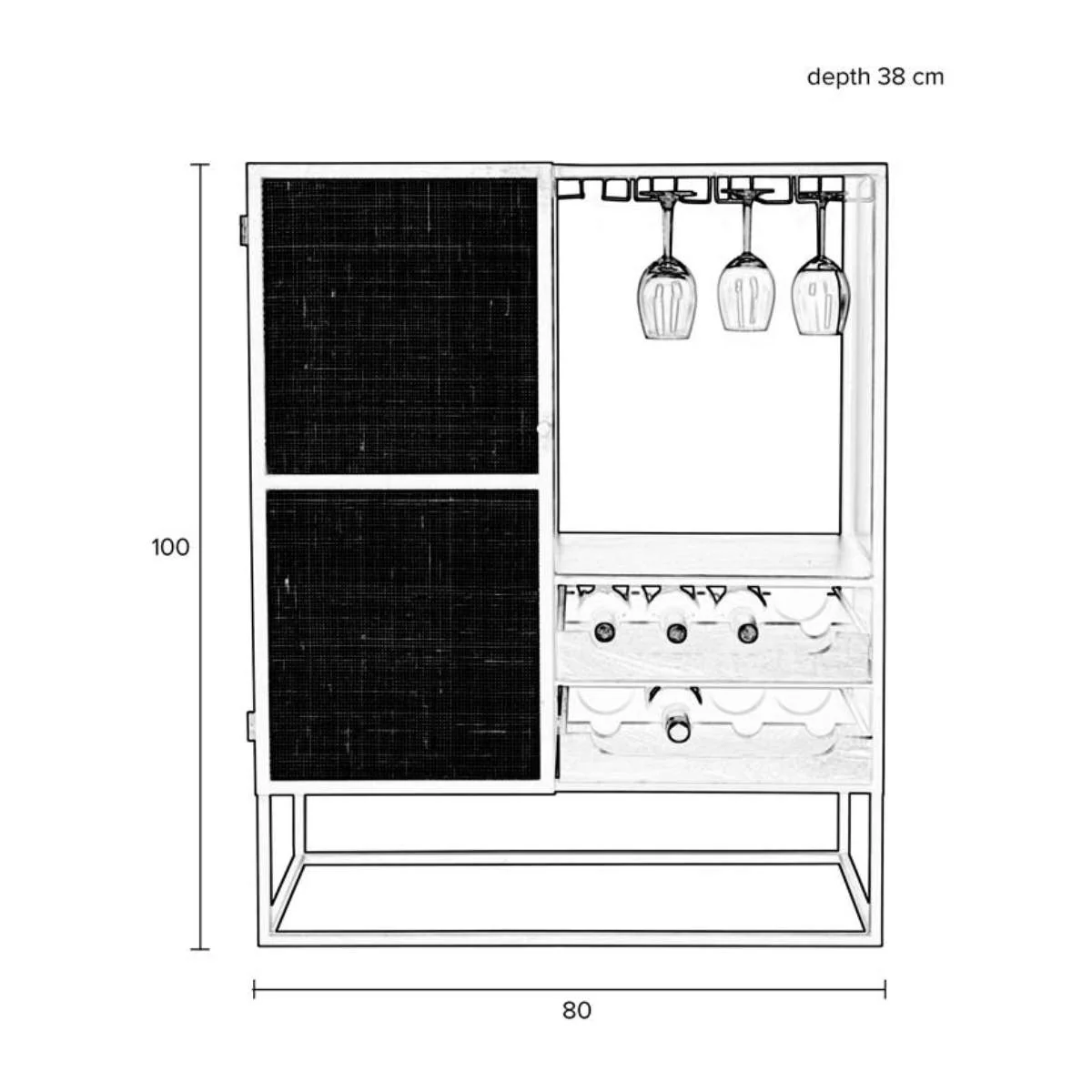 White Label Living Wine Cabinet Guuji - Image 8