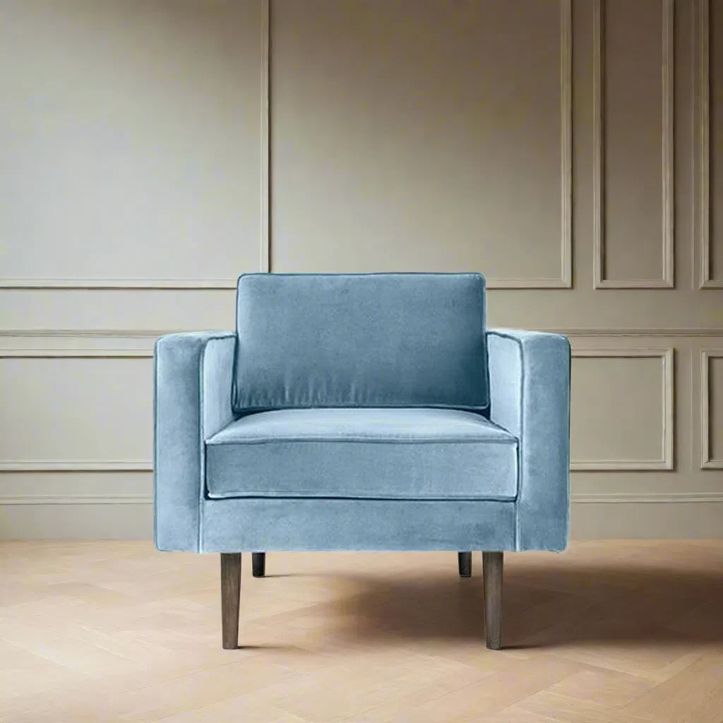 Broste Copenhagen Wind Armchair Pastel Blue - Image 2