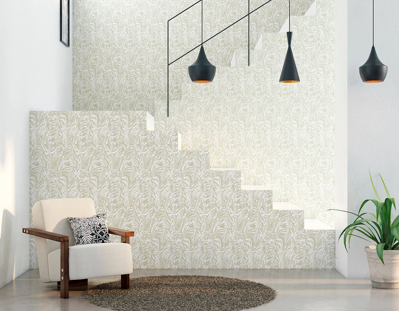 Ohpopsi Zebra Wallpaper - Linen - Image 5