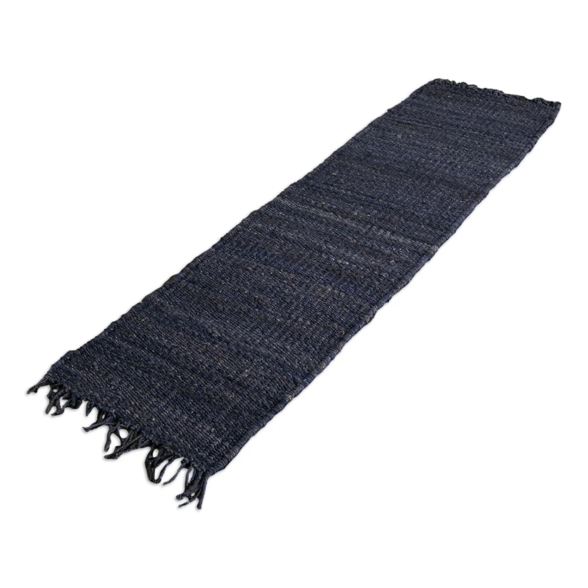 Native Home Zig Zag Jute Rug - Navy