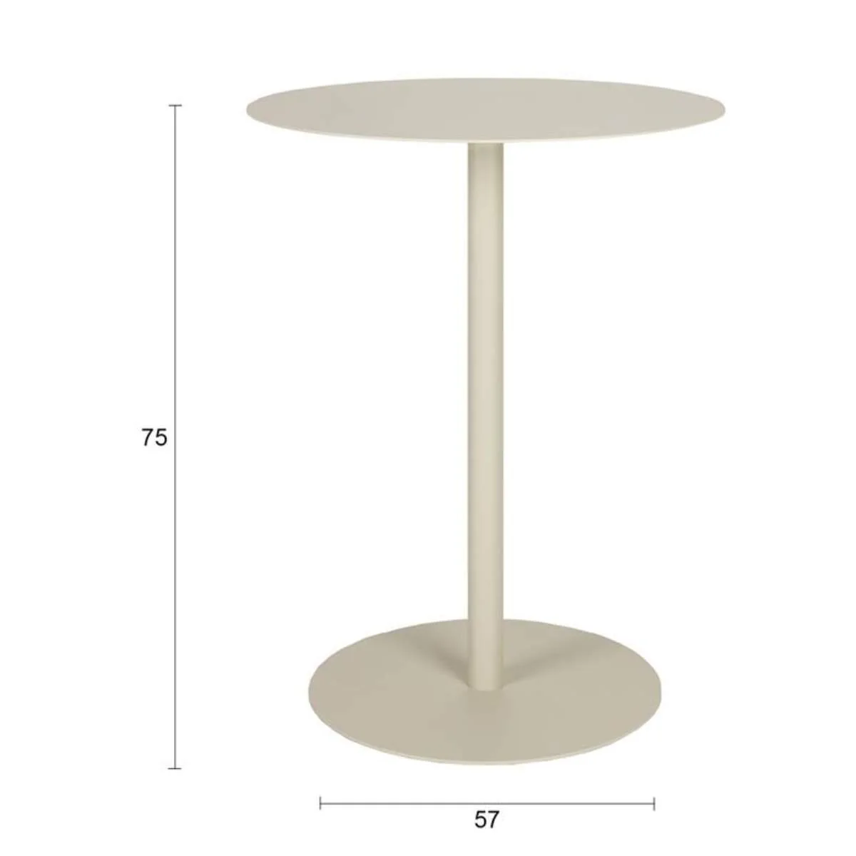 Zuiver Bistro Table Snow - Image 8