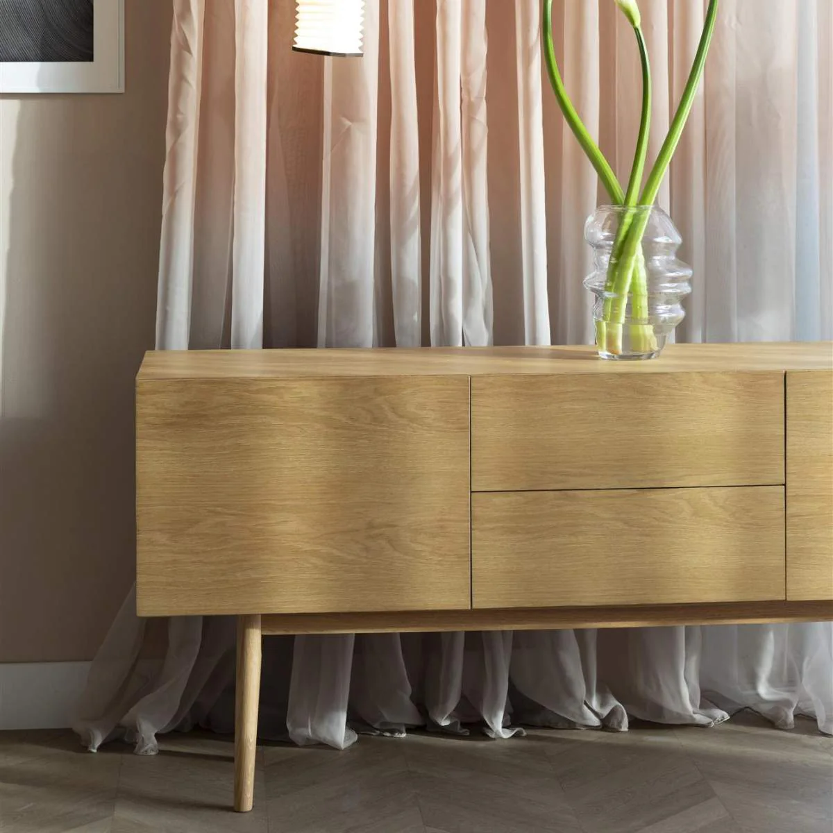 Zuiver Cabinet High On Wood Oak 2dr 2do - Image 10