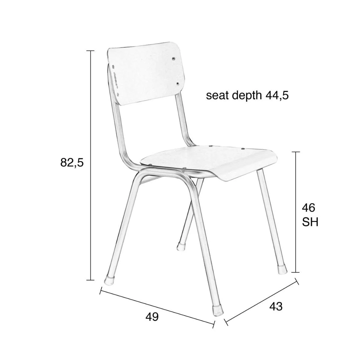 Zuiver Chair Back To School Outdoor - Image 21