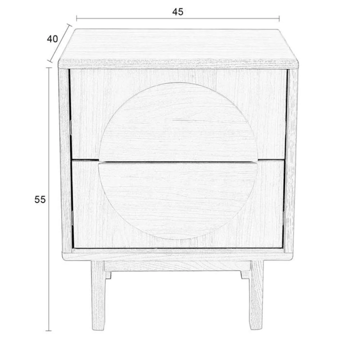 Zuiver Side Table / Bedstand Groove - Image 11