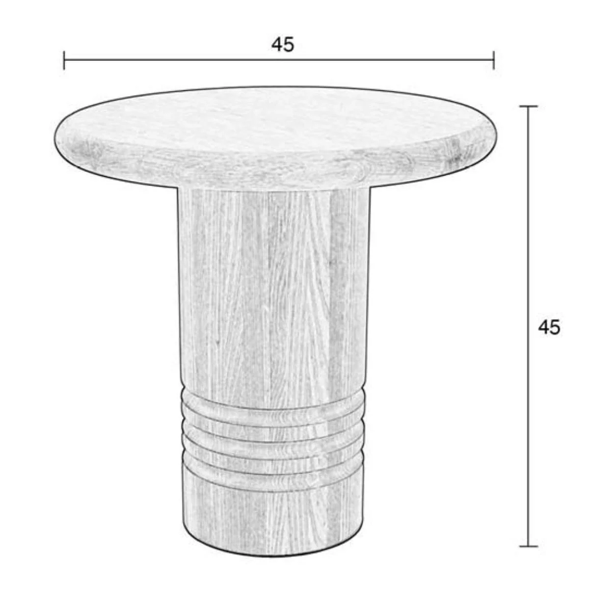 Zuiver Side Table Chunk - Image 6