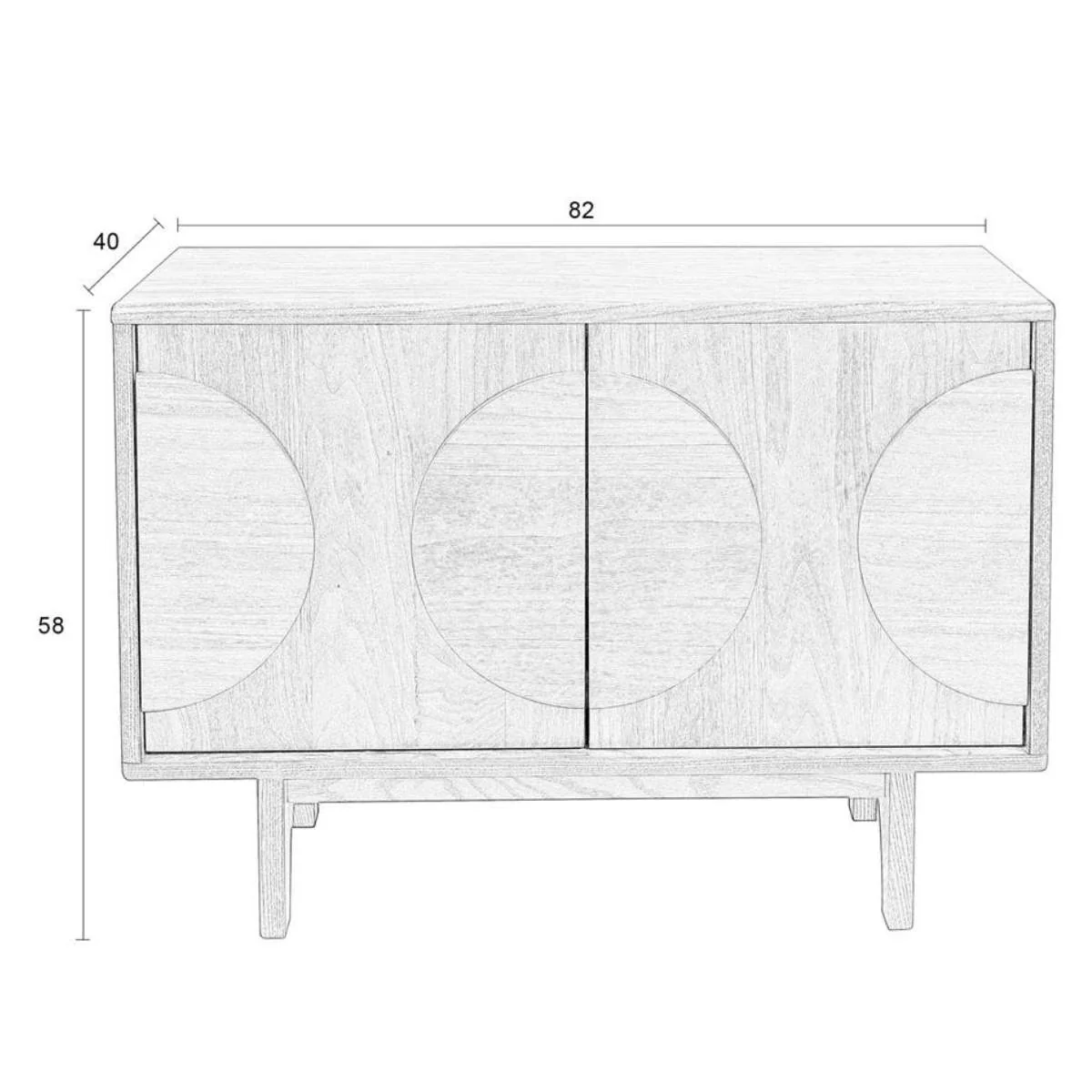 Zuiver Sideboard Groove 2 Doors - Image 15