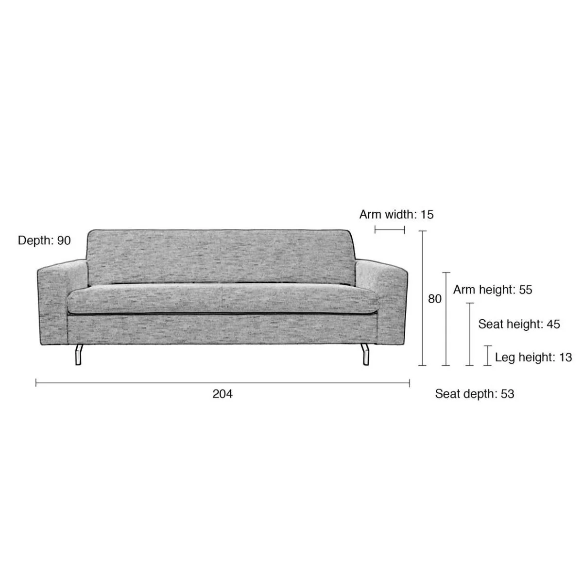 Zuiver Sofa Jean 2.5-Seater - Image 9
