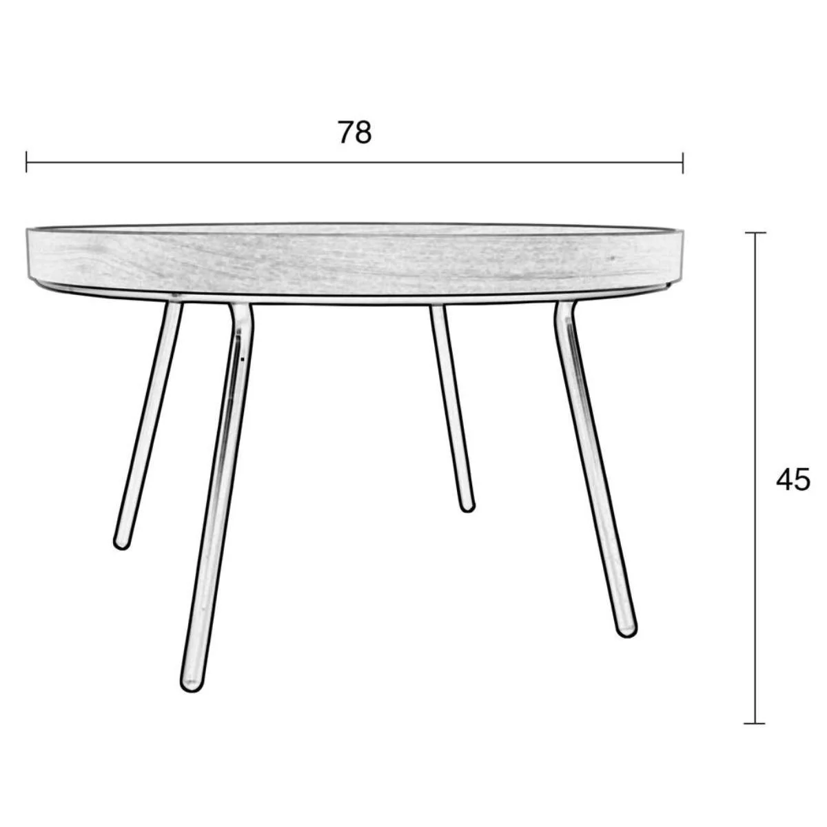 Zuiver Table Oak Tray - Image 8